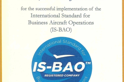 Авиакомпания «Авиасервис» получила сертификат IS-BAO Stage II
